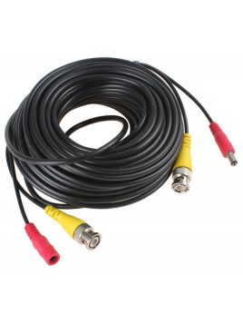 Câble Caméra CCTV BNC + DC...